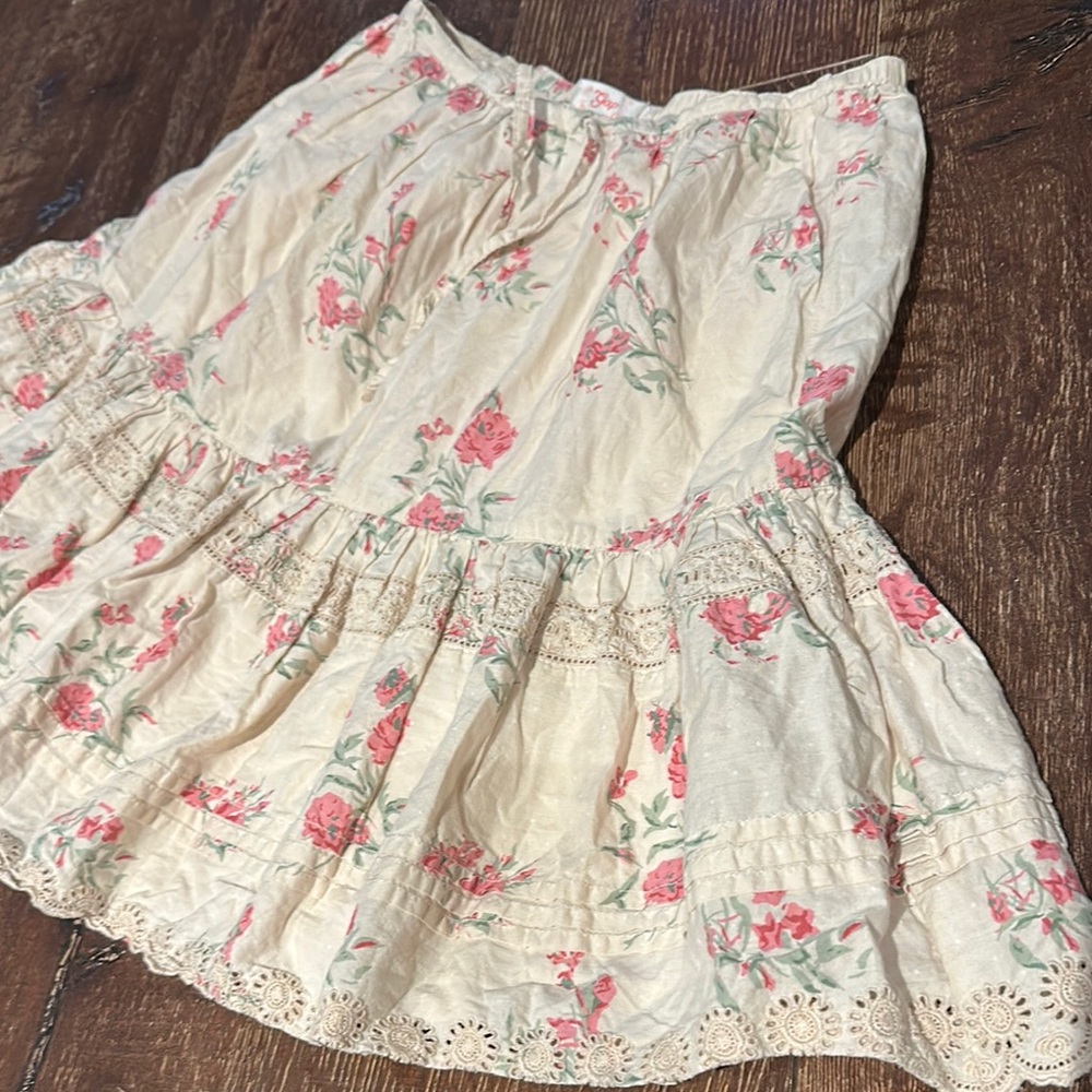 Floral Cream Skirt